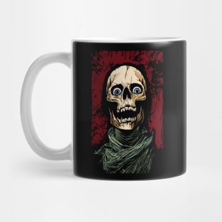 Laughing Skull with Scarf Mug